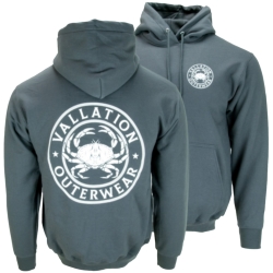 DUNGENESS LOGO HOODIE GREY XL